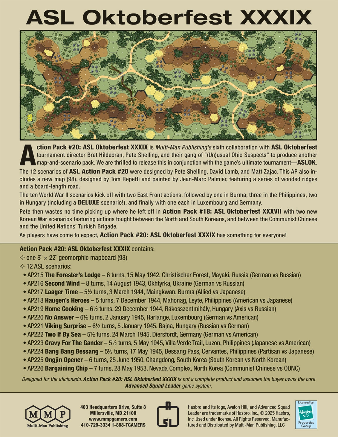 Action Pack #20: ASL Oktoberfest XXXIX - now in stock