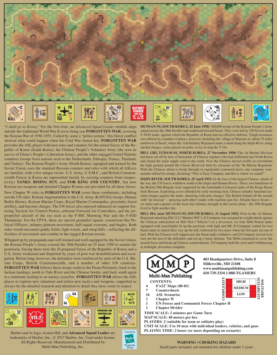 Forgotten War Korea 1950-53, Module 15 (multiple OoB)