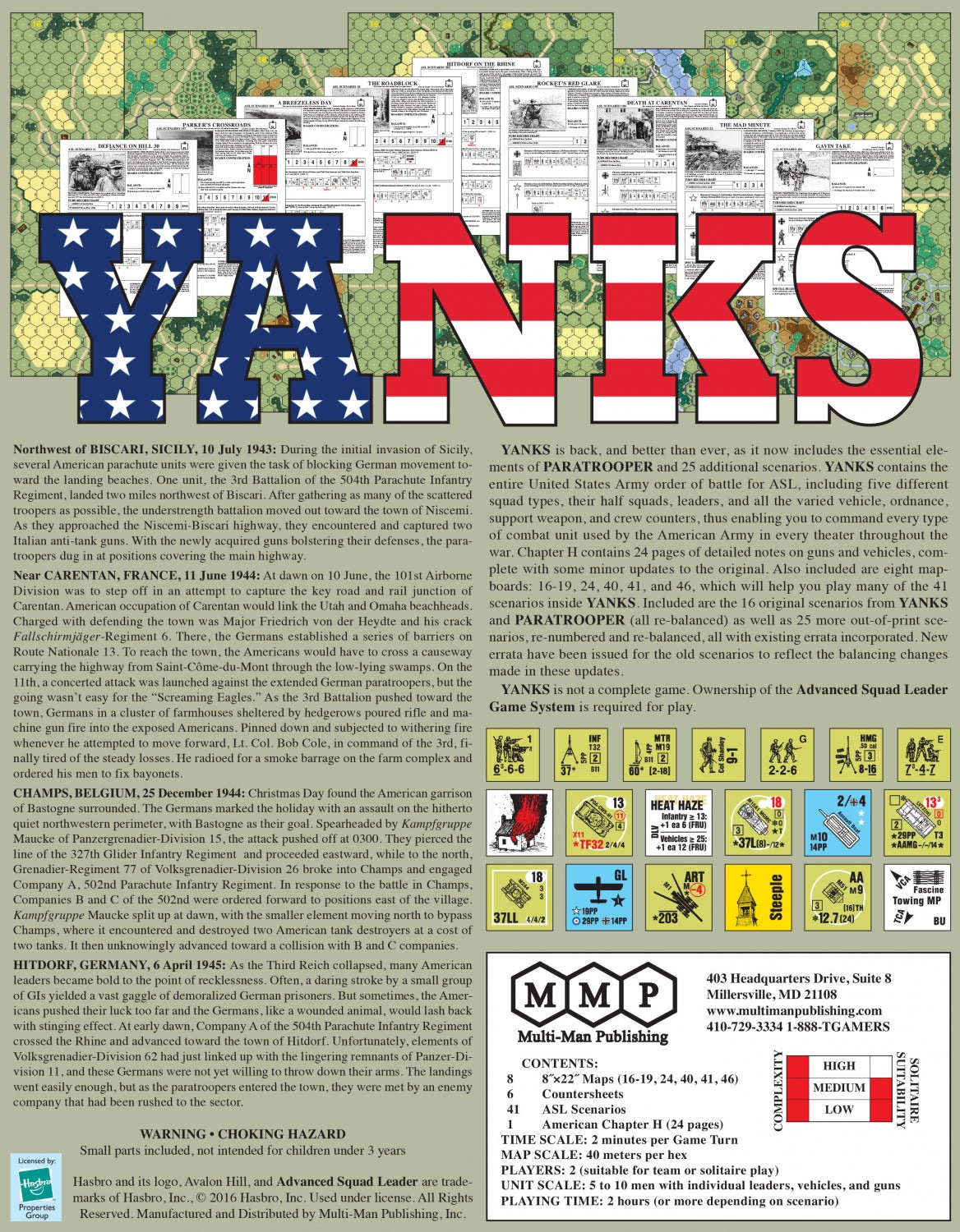 YANKS, 2nd edition, Module #3a (US OoB)